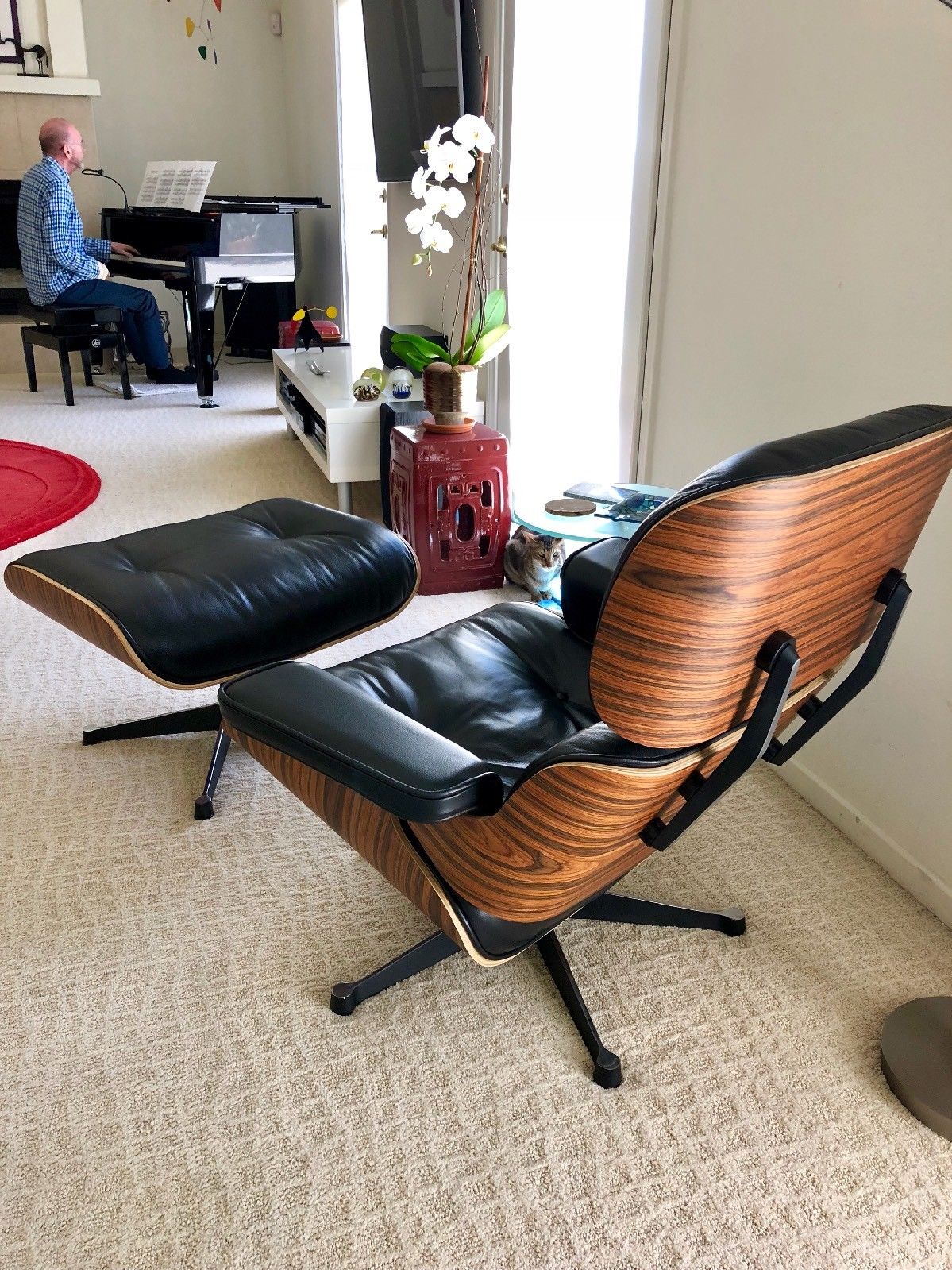 кресло eames lounge chair ottoman